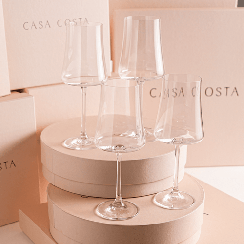 Kit Taça Vinho Branco Cristal Curve 6 unidades