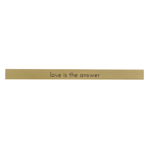 Placa Decorativa Sometimes Love is The Answer