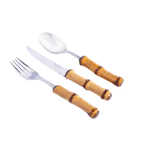 Kit Talher de Mesa Bambu 3 Pcs