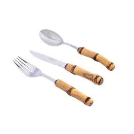 Set Talher de Sobremesa Bambu 3 Pcs